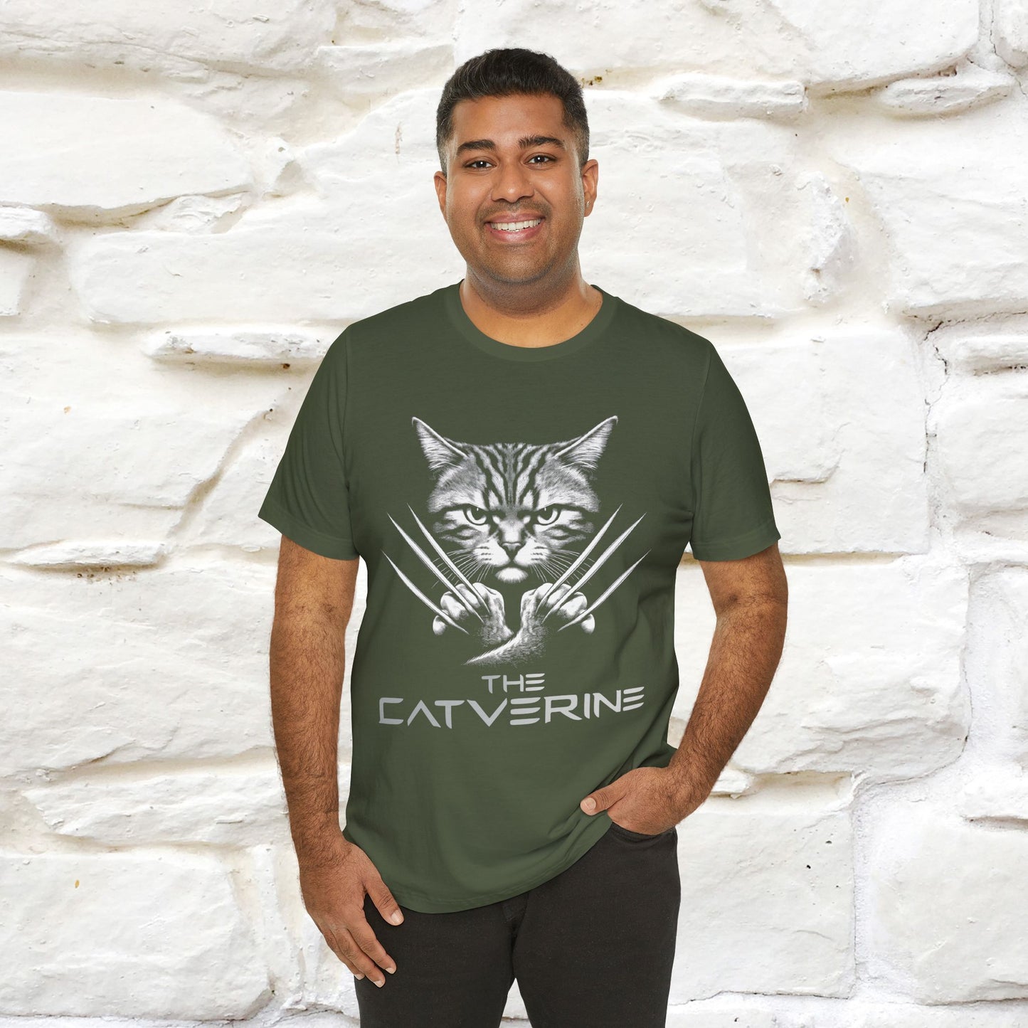 "The Catverine" Cat T-shirt for Men & Women | 100% Cotton* | Feline-Inspired  Tee