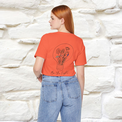 "Be The Light" Cat T-Shirt | Front & Back Design | Nunu&Miao Studio
