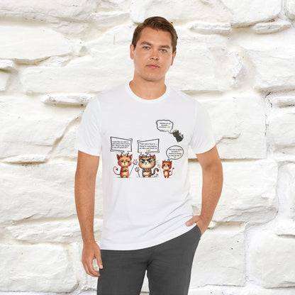 "Humans Are Way Ahead In The Evil Game! 😈😼" Cat  T-shirt |Nunu&Miao Studio - Nunu&Miao Studio