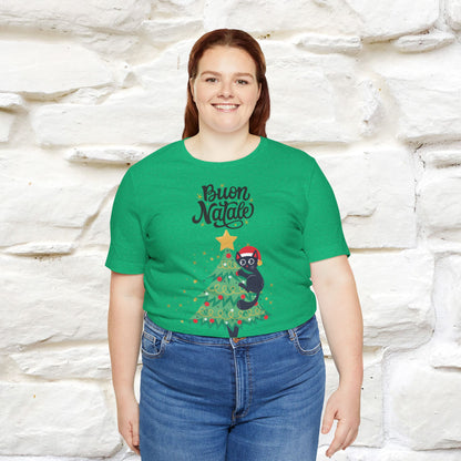 Buon Natale Cat T-Shirt | Italian Christmas Cat Shirt for Men & Women | 100% Cotton*