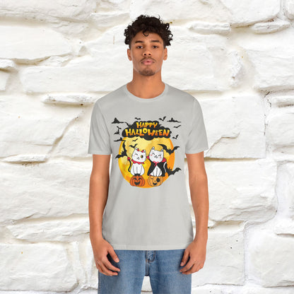 "Happy Halloween Cat Couple " Cat  T-shirt |Nunu&Miao Studio
