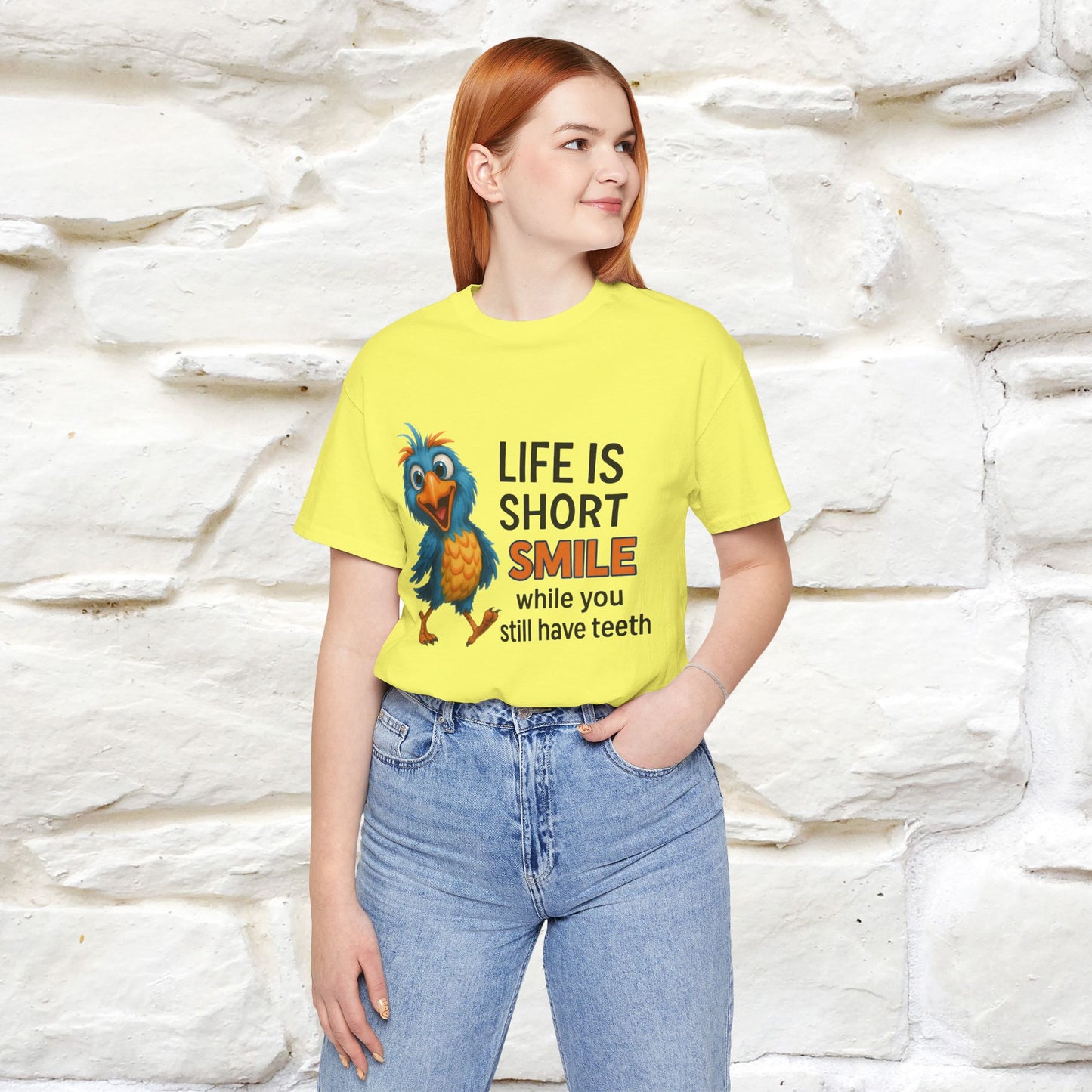 "Life Is Short Smile While ..." |Funny T-Shirt | Nunu&Miao Studio