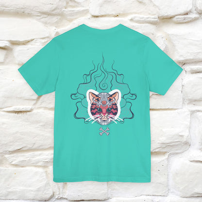 ''Air Fire Cat'' | Cat T-Shirt Front and Back Design | Nunu&Miao Studio