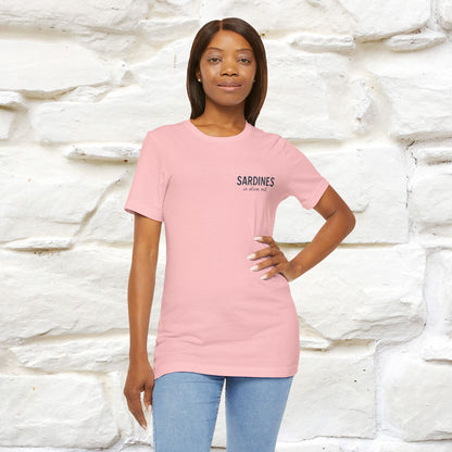 "Sardines In Olive Oil" Cute T-shirt | Front & Back Design|Nunu&Miao Studio
