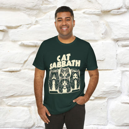 "Cat Sabbath" Cat T-shirt for Men & Women | 100% Cotton*| Feline-Inspired Tee