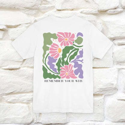"Remember Your Why'' Cat T-Shirt Front and Back Design | Nunu&Miao Studio