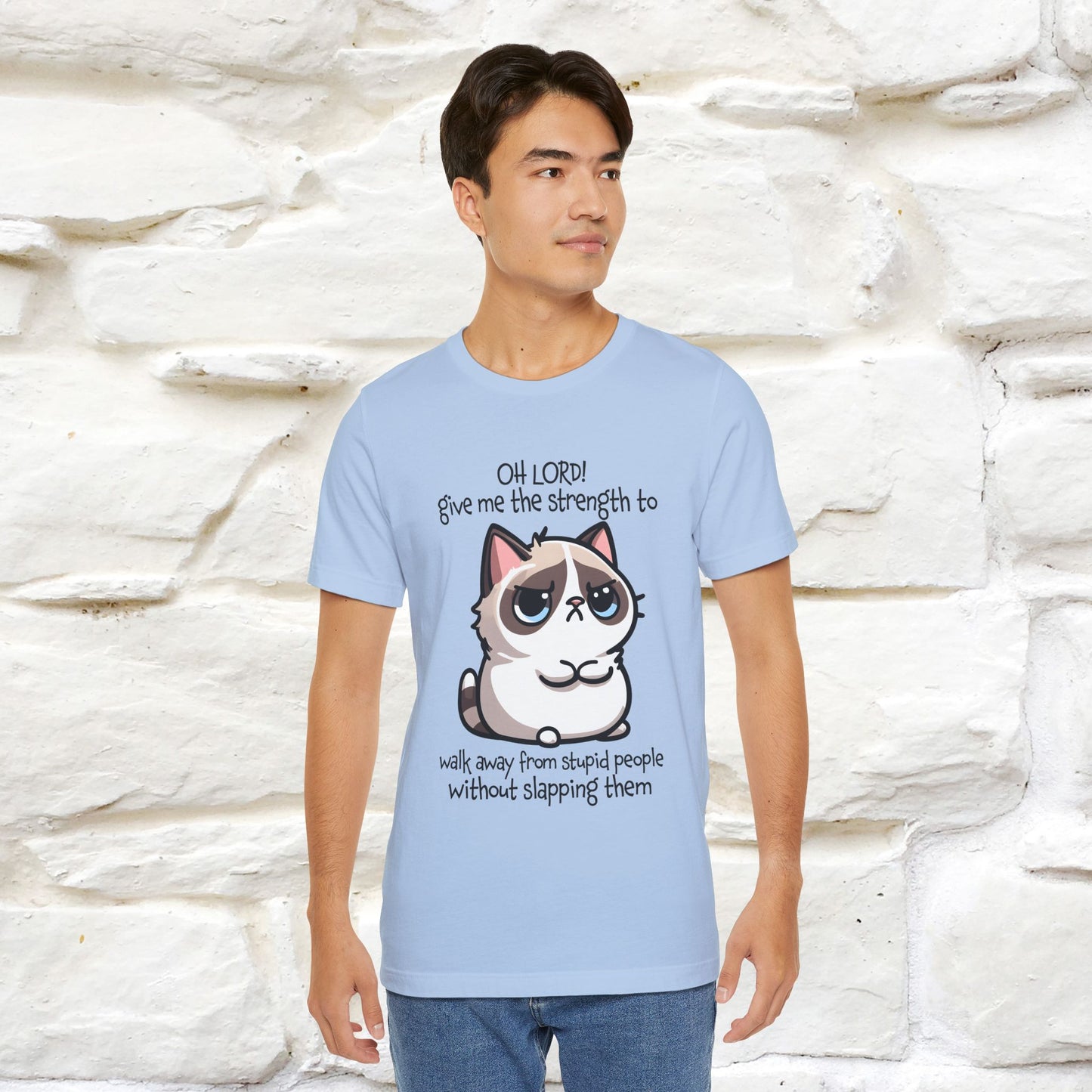 ''Oh Lord! Give Me Strength to ...'' Cat T-Shirt |  | Nunu&Miao Studio