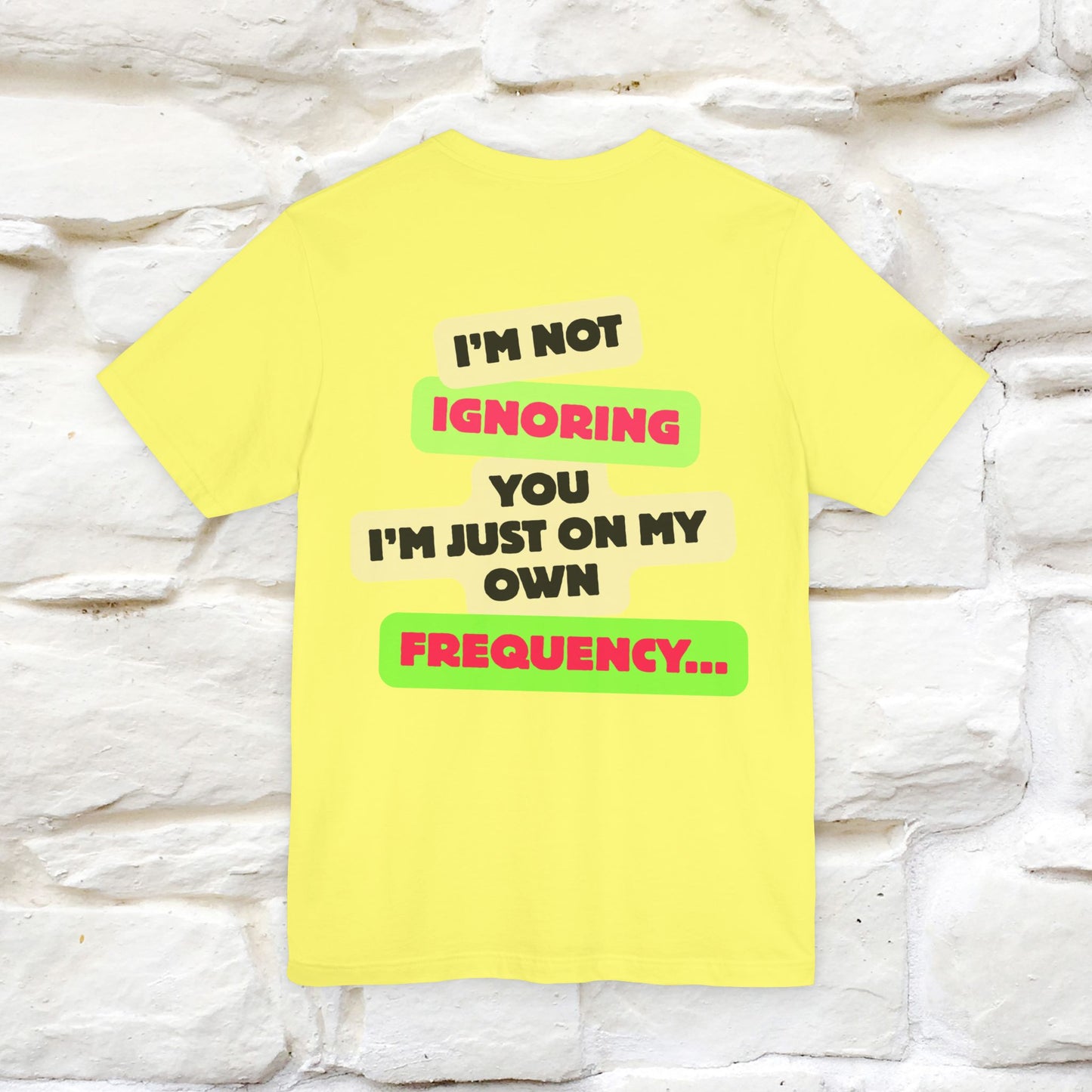 "I'm Not Ignoring You. I'm Just  .. " Cat T-Shirt | Front & Back Design | Nunu&Miao Studio