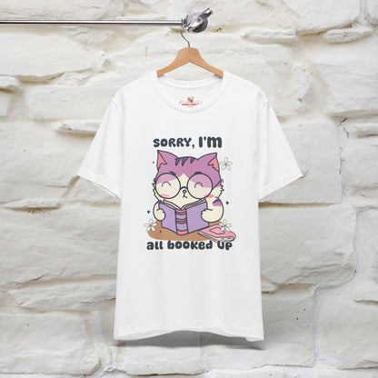 Funny Cat T-Shirt for Book Lovers – 100% Cotton* | Cute Cat Apparel for Men & Women | Gifts for Cat Lovers