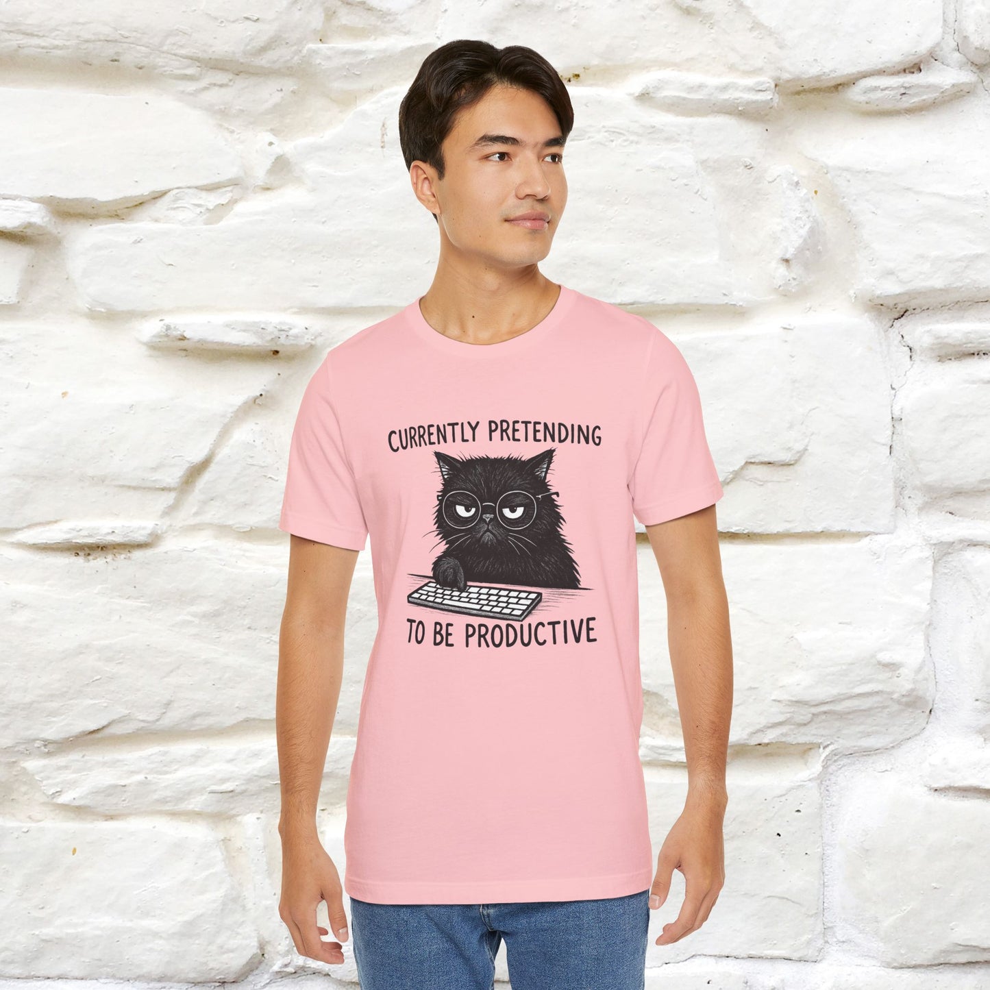 "Currently Pretending To Be Productive" |Cat T-Shirt | Nunu&Miao Studio