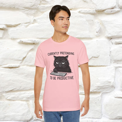 "Currently Pretending To Be Productive" |Cat T-Shirt | Nunu&Miao Studio