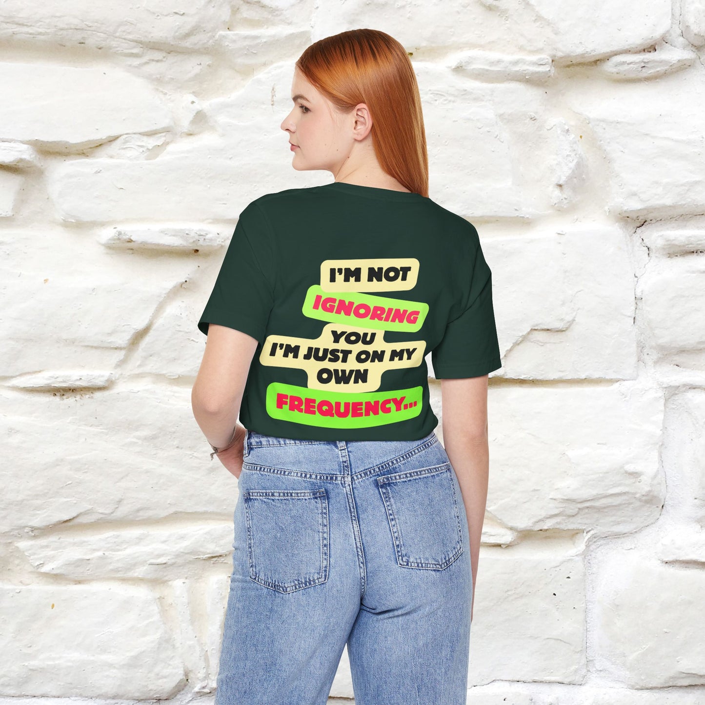 "I'm Not Ignoring You. I'm Just  .. " Cat T-Shirt | Front & Back Design | Nunu&Miao Studio