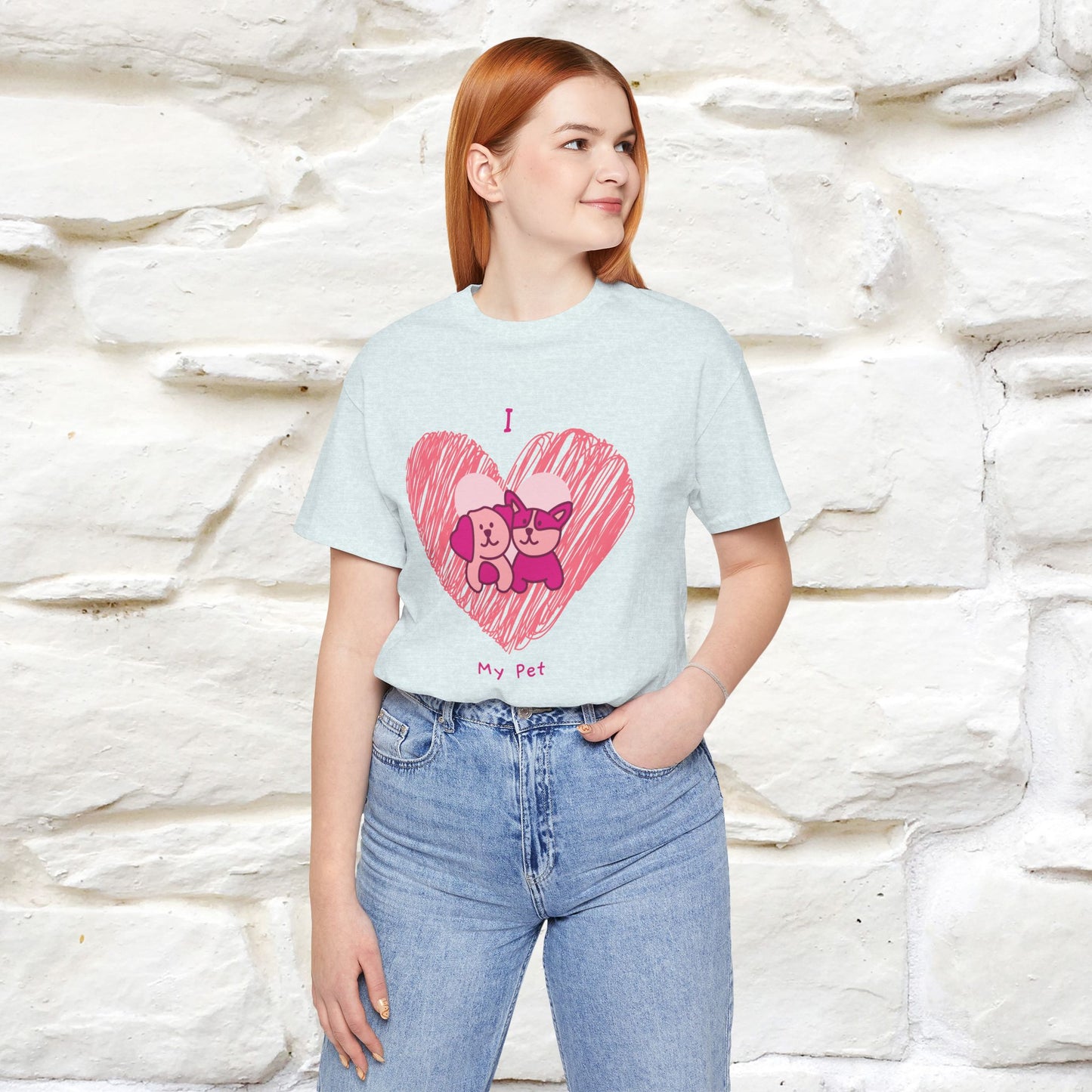 "I Love My Pet" Cat T-Shirt for Men & Women | 100% Cotton* | Celebrate Your Furry Friends