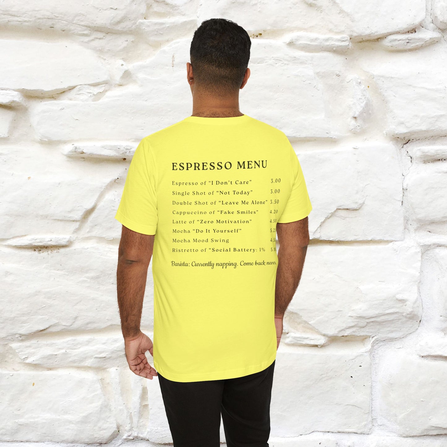 "More Espresso Less Depresso" |Cat T-Shirt | Nunu&Miao Studio