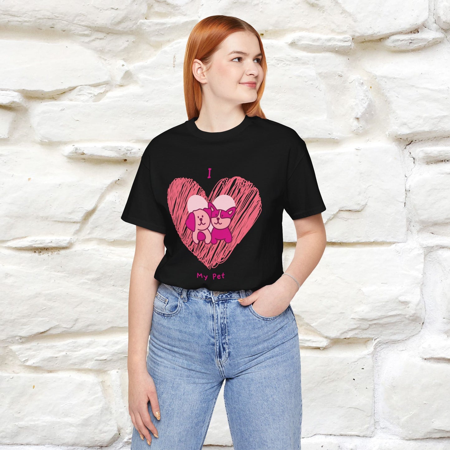 "I Love My Pet" Cat T-Shirt for Men & Women | 100% Cotton* | Celebrate Your Furry Friends