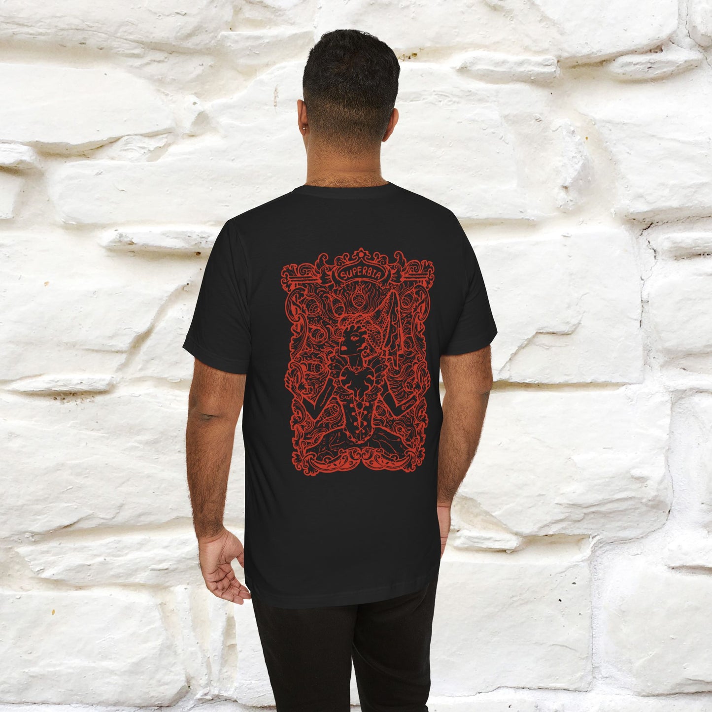 "Superbia'' Cat T-Shirt Front and Back Design | Nunu&Miao Studio