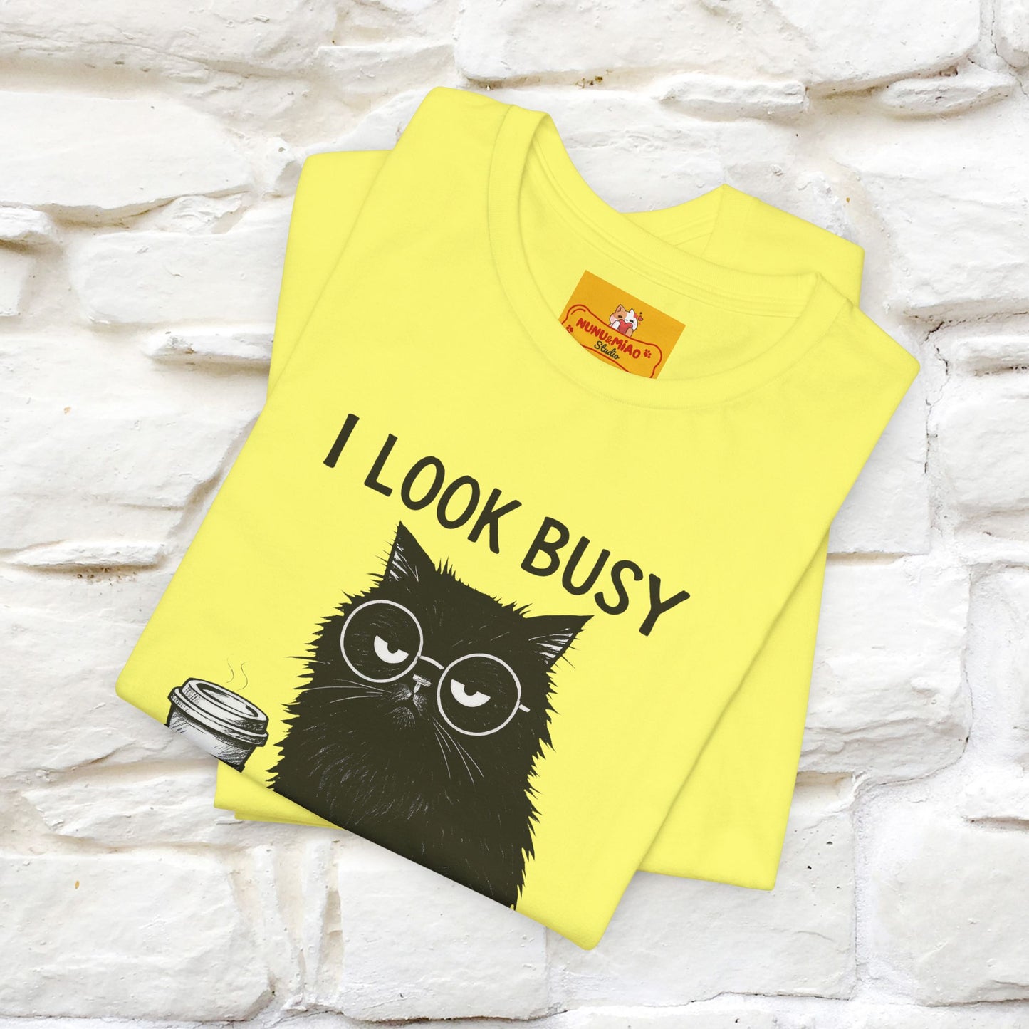 "I Look Busy But I'm Just Overwhelmed" |Cat T-Shirt | Nunu&Miao Studio