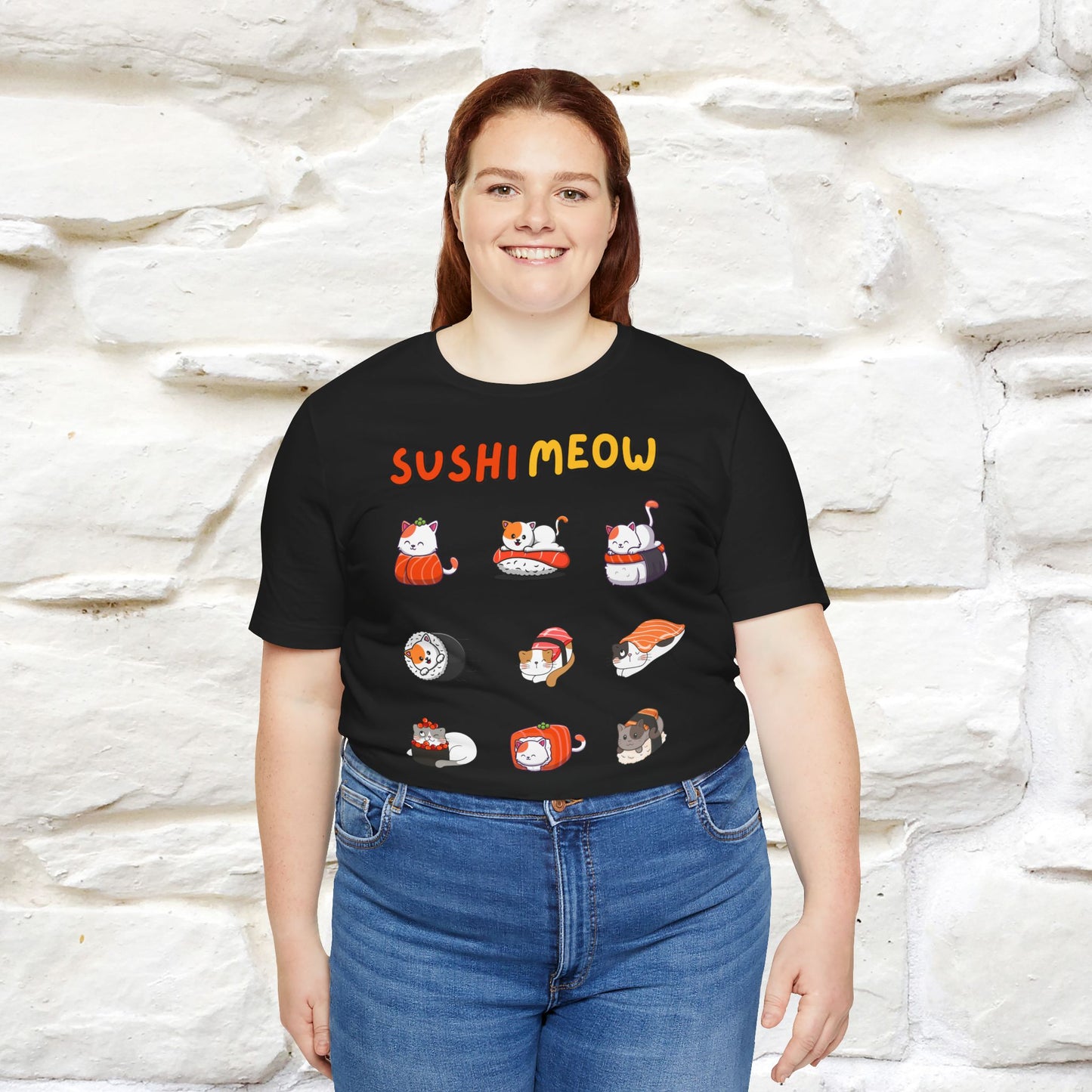 "Sushi Meow" Cat T-shirt for Men & Women | 100% Cotton*