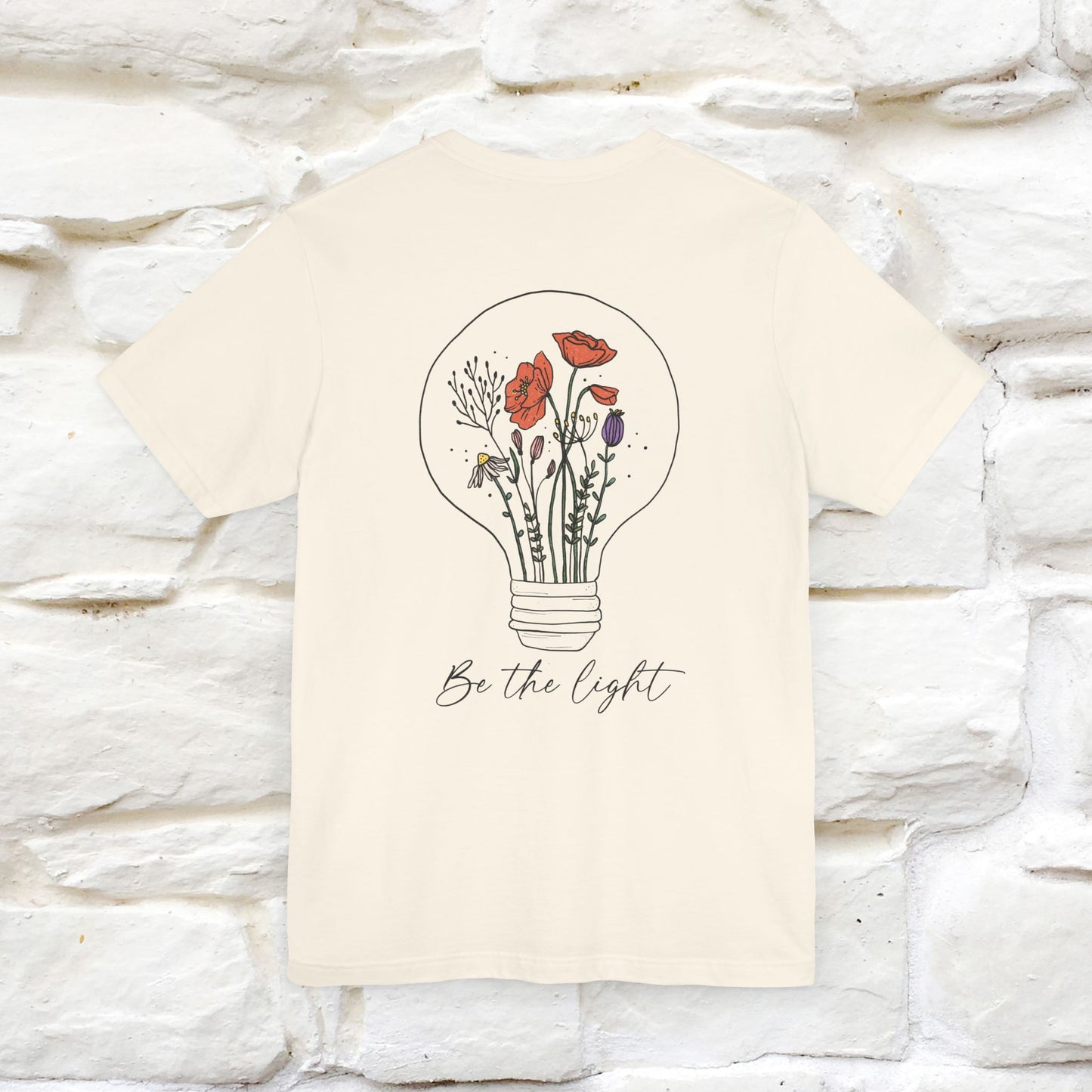 "Be The Light" Cat T-Shirt for Men & Women | Front & Back Design | 100% Cotton* 🐾