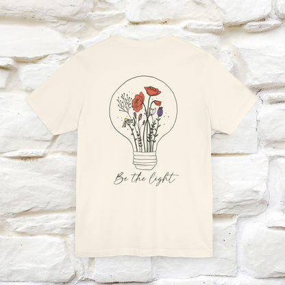 "Be The Light" Cat T-Shirt for Men & Women | Front & Back Design | 100% Cotton* 🐾