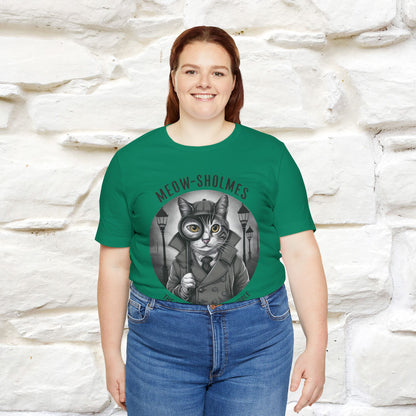 ''Meow-Sholmes: The Case of the Missing Kibble'' | Detective Cat Tee | Nunu&Miao Studio - Nunu&Miao Studio