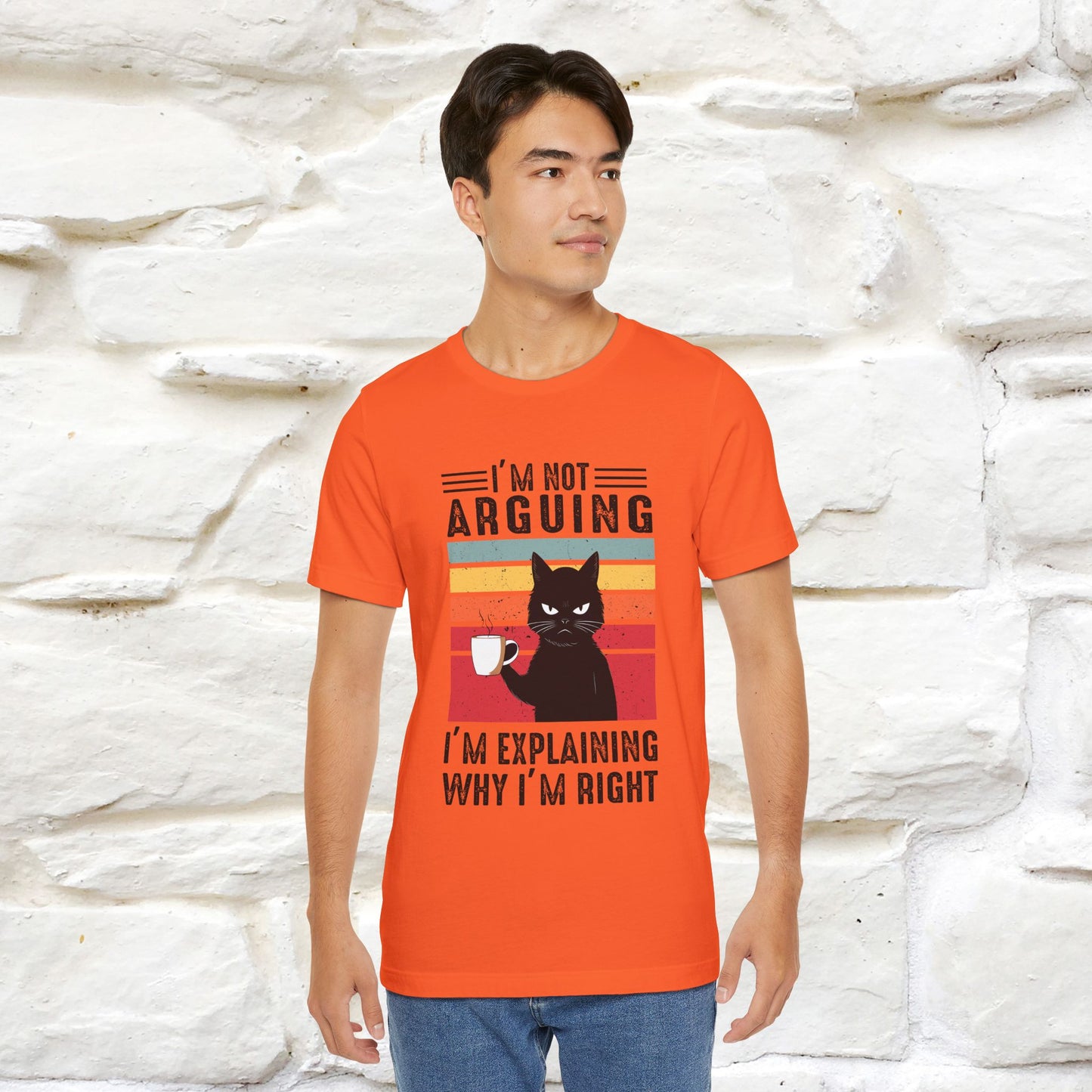 Non sto discutendo, sto spiegando perché ho ragione T-shirt con gatto per uomo e donna | 100% cotone* Maglietta divertente
