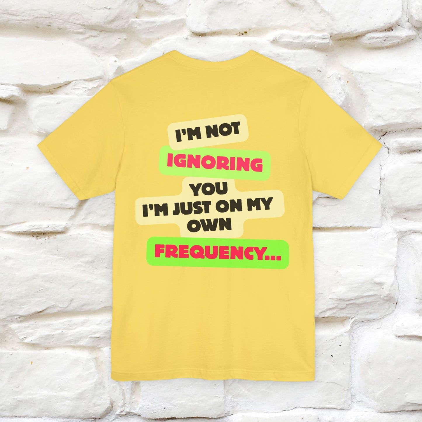 "I'm Not Ignoring You. I'm Just  .. " Cat T-Shirt | Front & Back Design | Nunu&Miao Studio