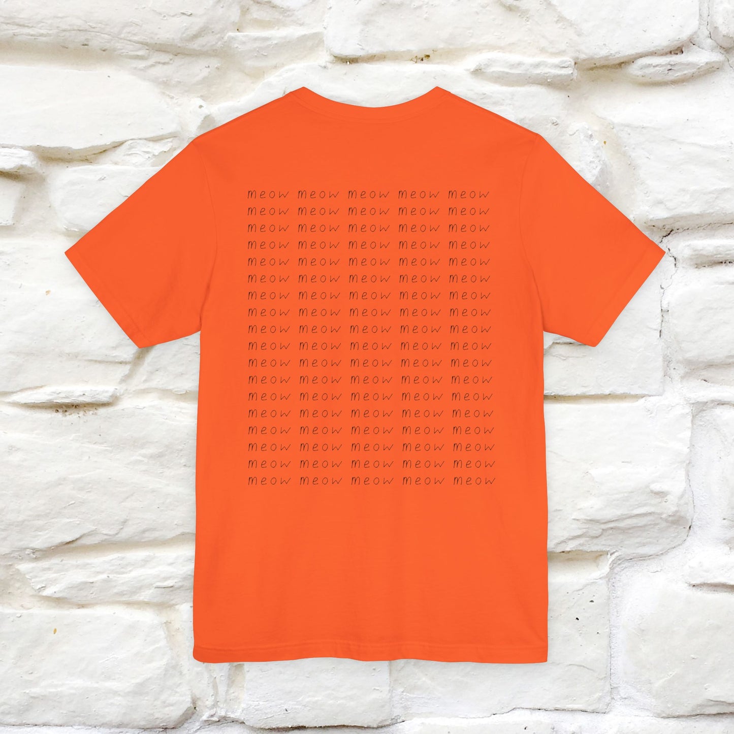 "Meow Meow Meow" Cat T-Shirt | Front & Back Design | Nunu&Miao Studio