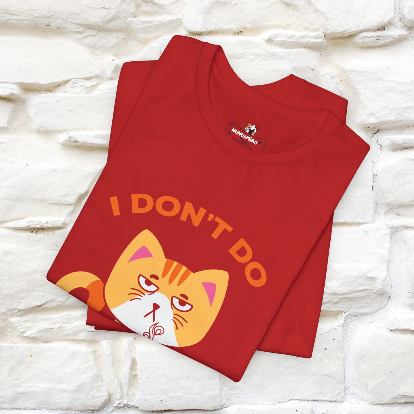 ''I Don't Do Mornings''  Cat T-shirt for Men and Women 100% Cotton*