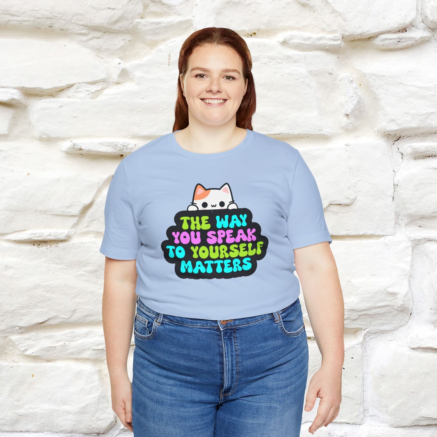 "Il modo in cui parli con te stesso è importante" T-shirt per uomo e donna | 100% cotone*