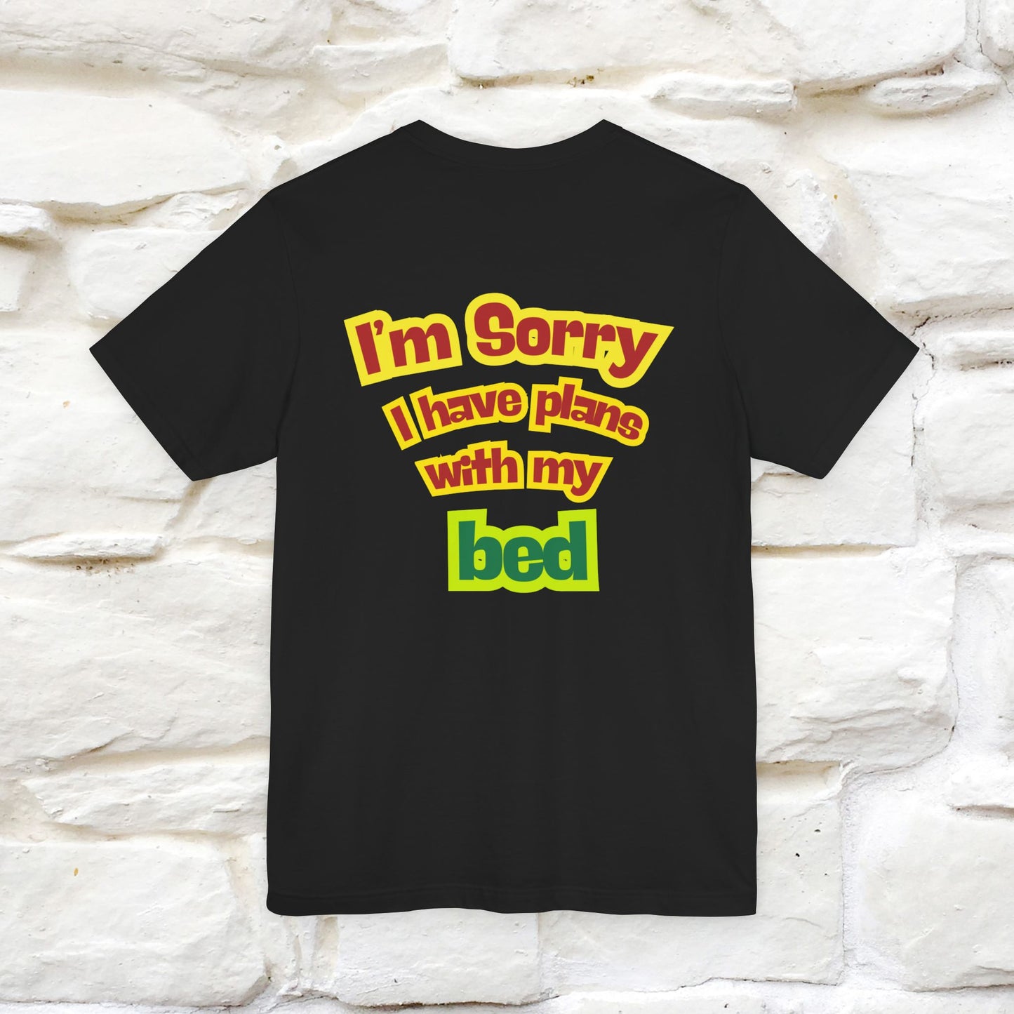 "I Am Sorry I Have Plans With My Bed" |  Cat T-Shirt | Front & Back Design | Nunu&Miao Studio