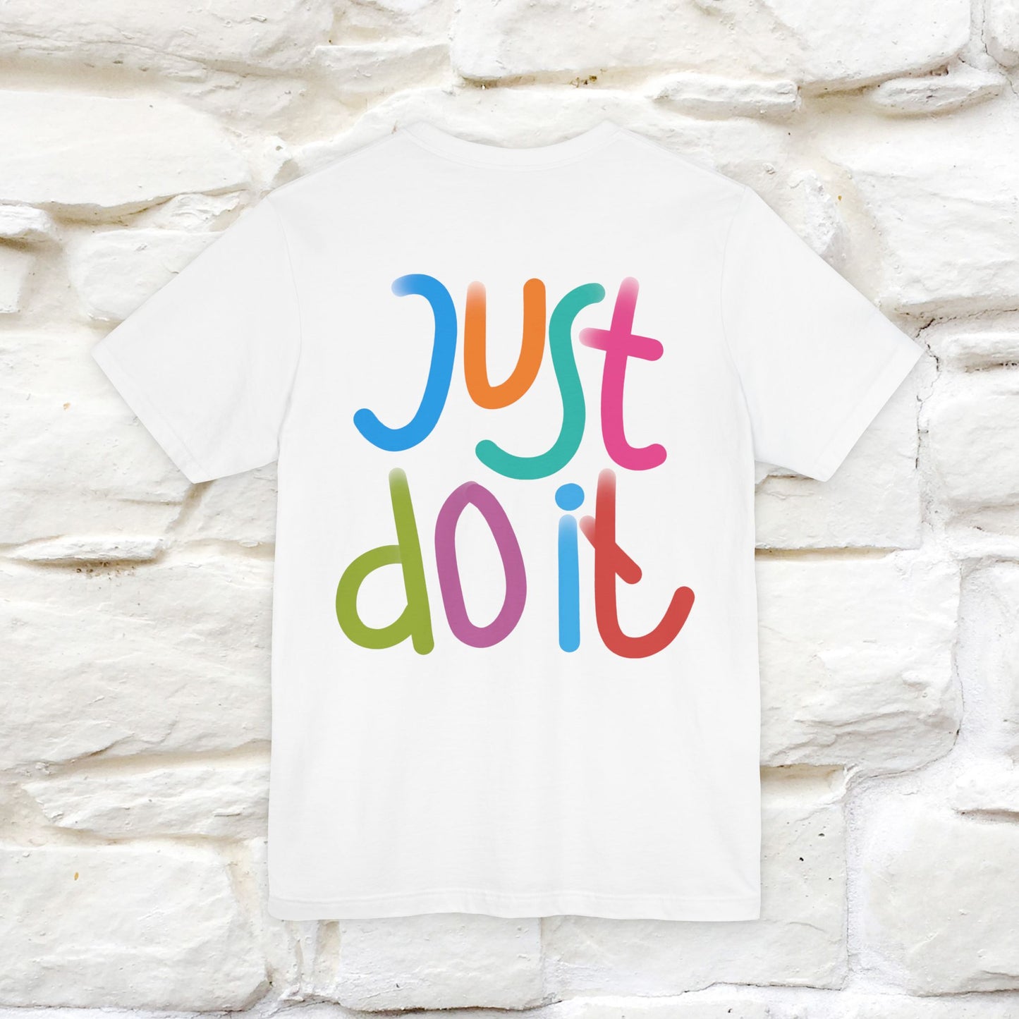 "Yes, Just Do It" Cat T-Shirt| Front & Back Design | Nunu&Miao Studio