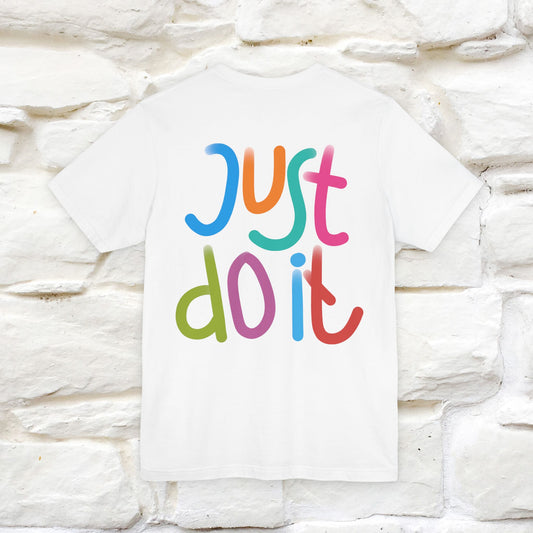 "Yes, Just Do It" Cat T-Shirt| Front & Back Design | Nunu&Miao Studio