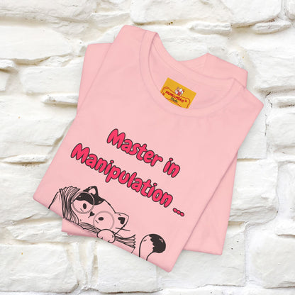 ''Master In Manipulation. How To Train Your Human '' Cat T-Shirt | Nunu&Miao Studio - Nunu&Miao Studio