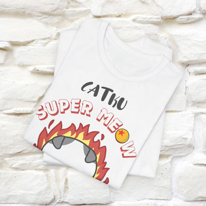 Catku Super Meow Transformation T-Shirt for Men & Women | 100% Cotton* Anime-Inspired Cat Tee