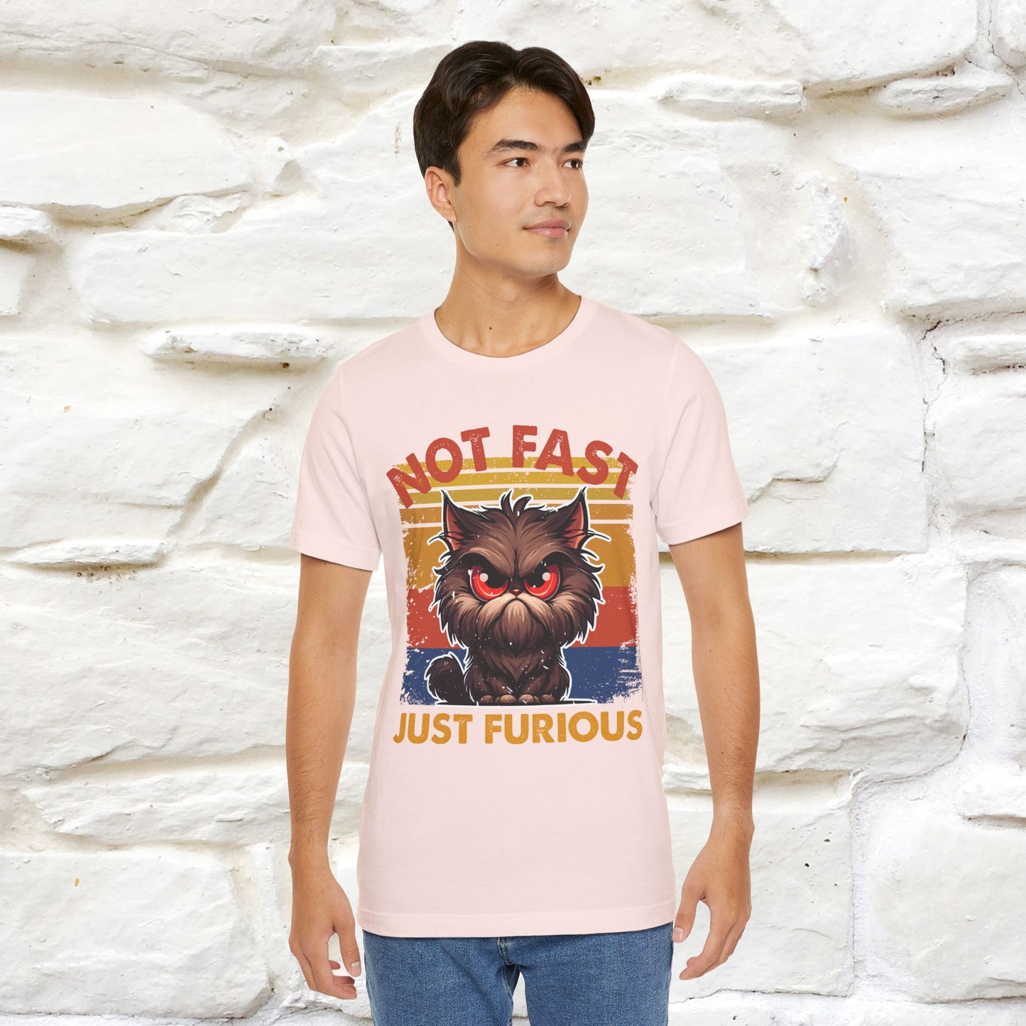 Not Fast, Just Furious |  Sarcastic Cat T-Shirt | Nunu&Miao Studio