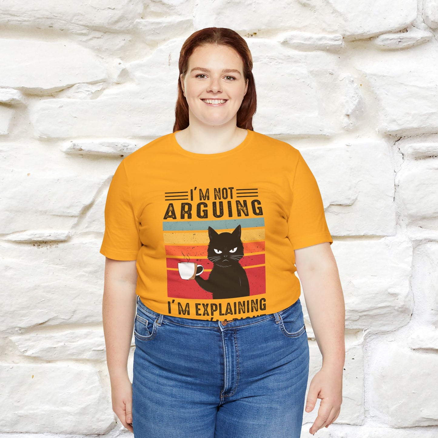 Non sto discutendo, sto spiegando perché ho ragione T-shirt con gatto per uomo e donna | 100% cotone* Maglietta divertente