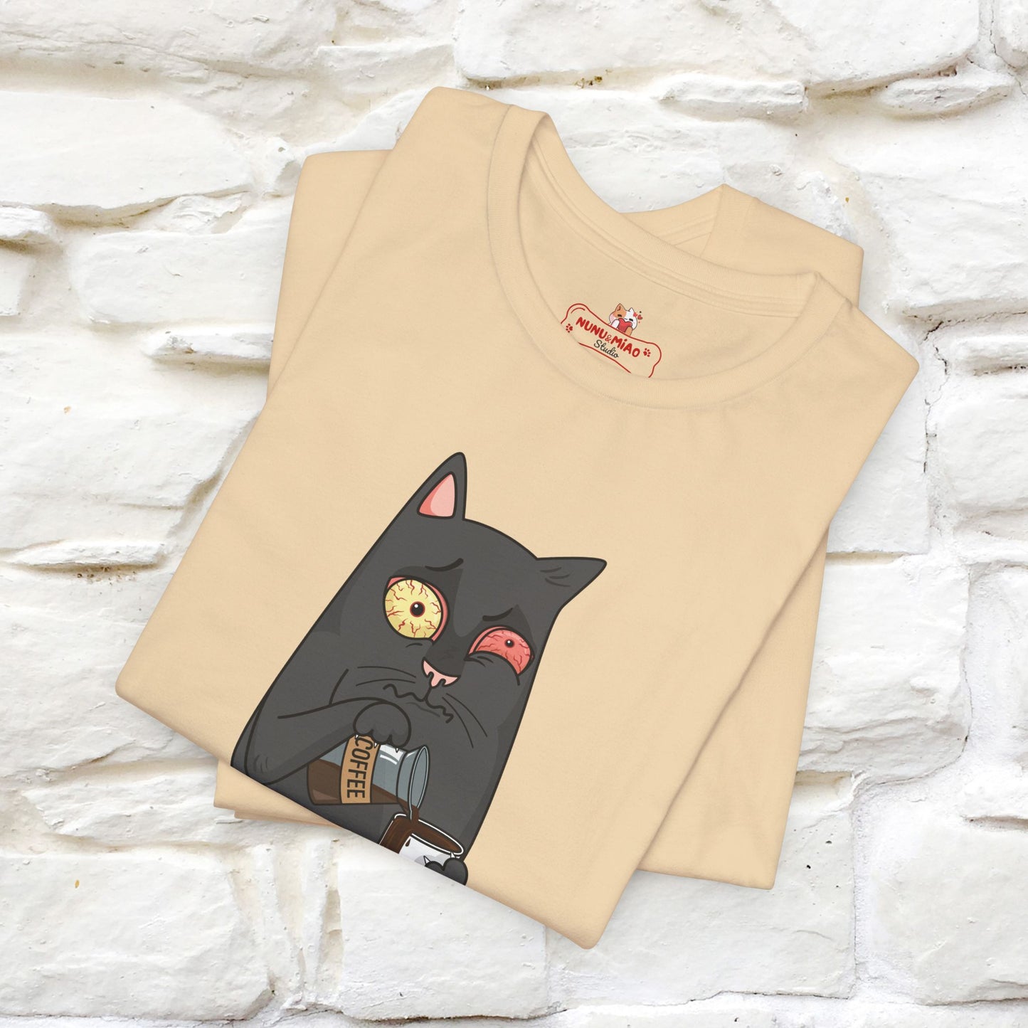 ''Life Begings After Coffe''  Cat T-shirt for Men and Women  100% Cotton*