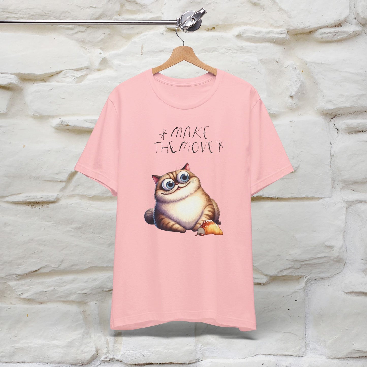 ''Make The Move'' Cat T-shirt for Women 100% Cotton* - Nunu&Miao Studio