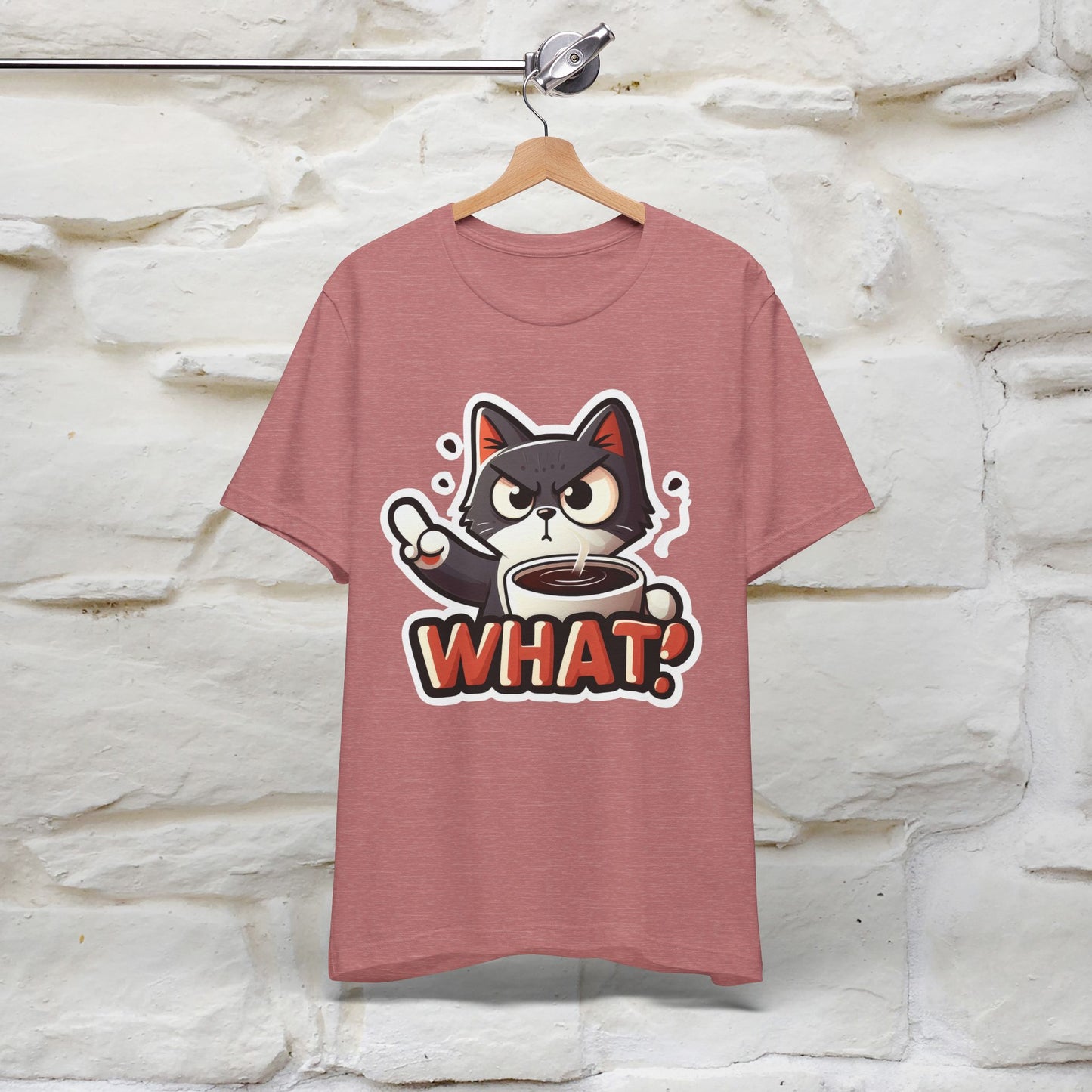 "What" Cat T-Shirt for Men & Women | 100% Cotton* | Cattitude Tee