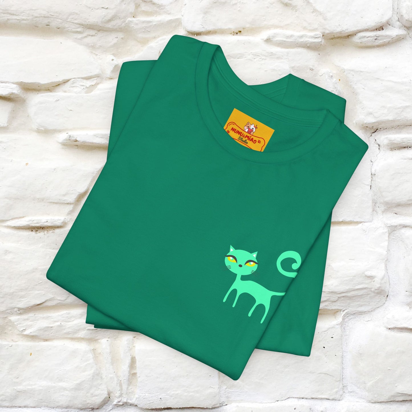 "Move Foreward Good Things Are Up Head" Cat T-Shirt| Front & Back Design | Nunu&Miao Studio