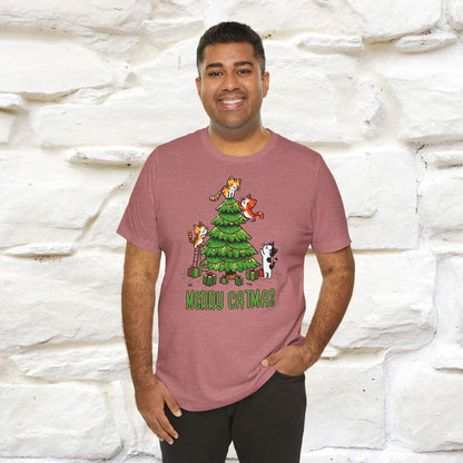 Merry Catmas | Cattitude Christmas Shirt for Men & Women | 100% Cotton*