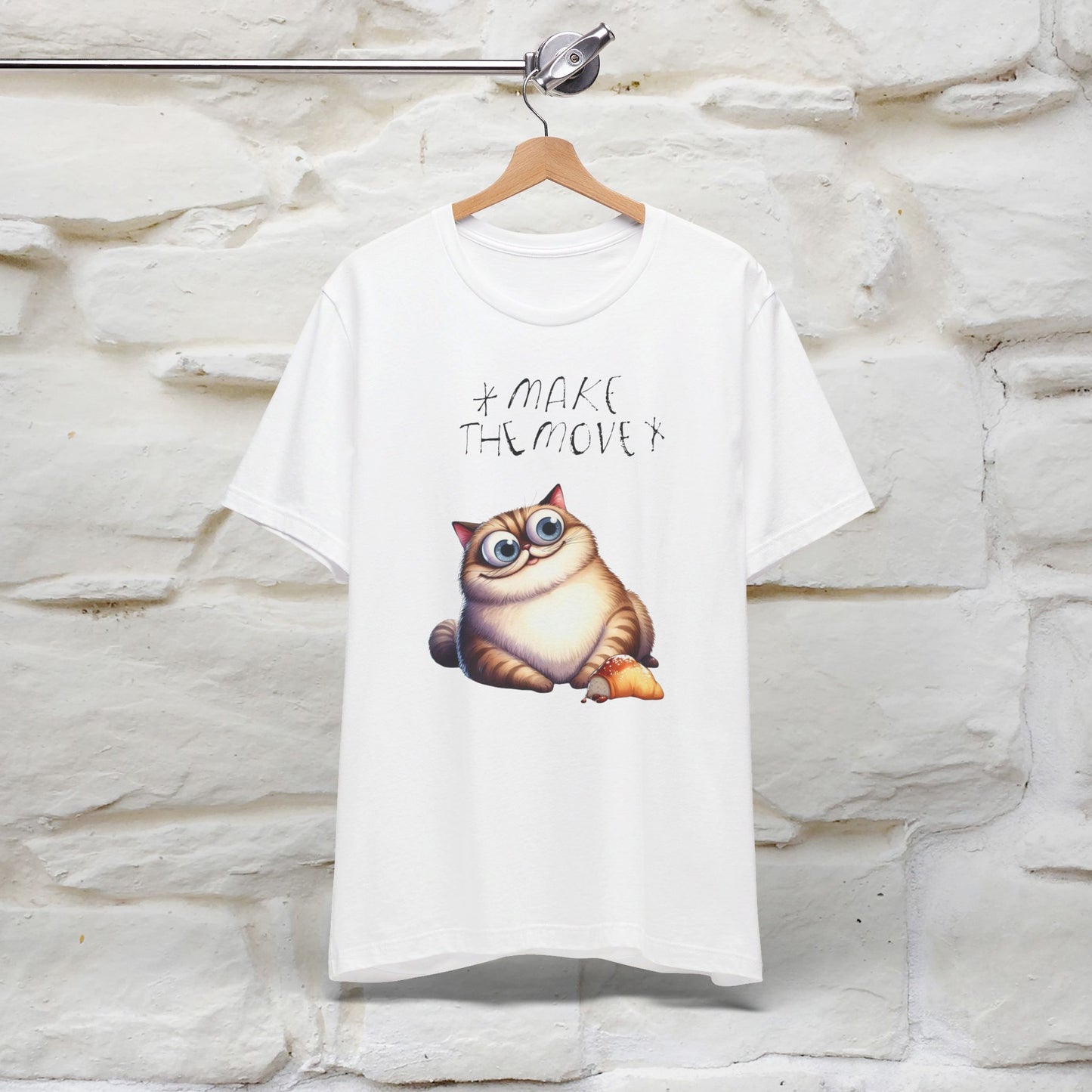 ''Make The Move'' Cat T-shirt for Women 100% Cotton* - Nunu&Miao Studio