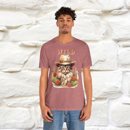 Wild Cowboy Cat T-Shirt for Men & Women | 100% Cotton* Adventure Tee