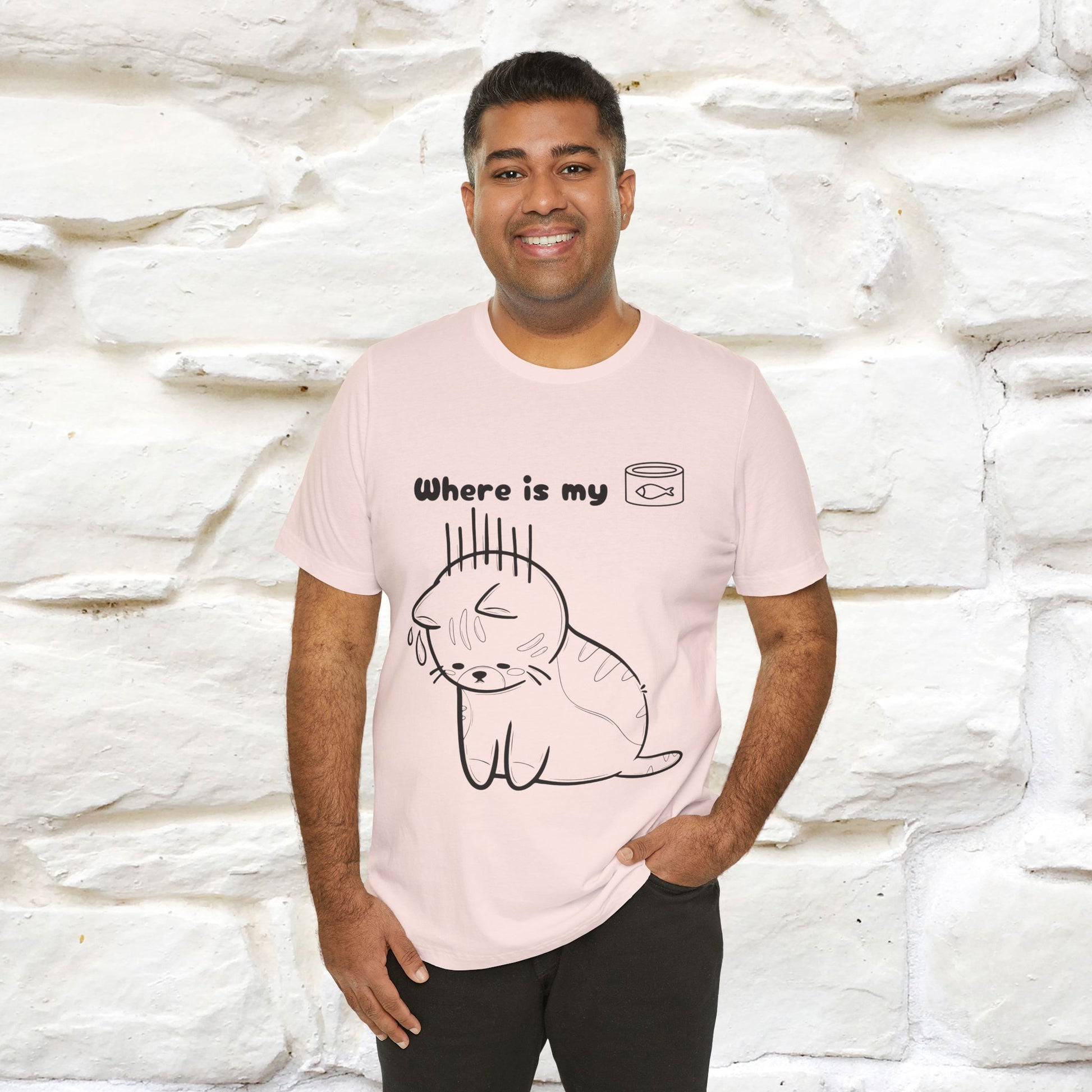 "Where Is My Tuna?" Cat T-Shirt | Nunu&Miao Studio - Nunu&Miao Studio