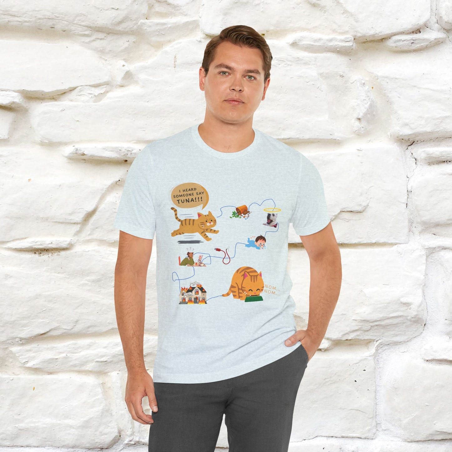 "I Heard Someone Say Tuna!!!" Cat T-Shirt for Men & Women | 100% Cotton*