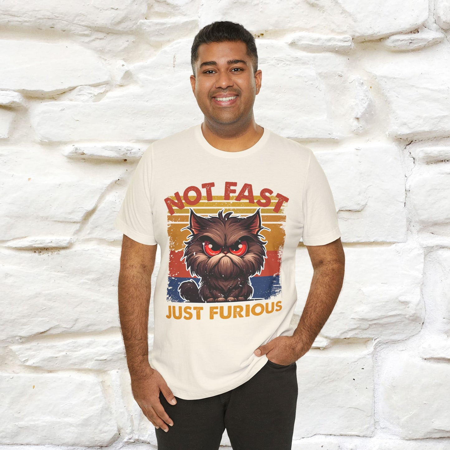 Not Fast, Just Furious |  Sarcastic Cat T-Shirt | Nunu&Miao Studio