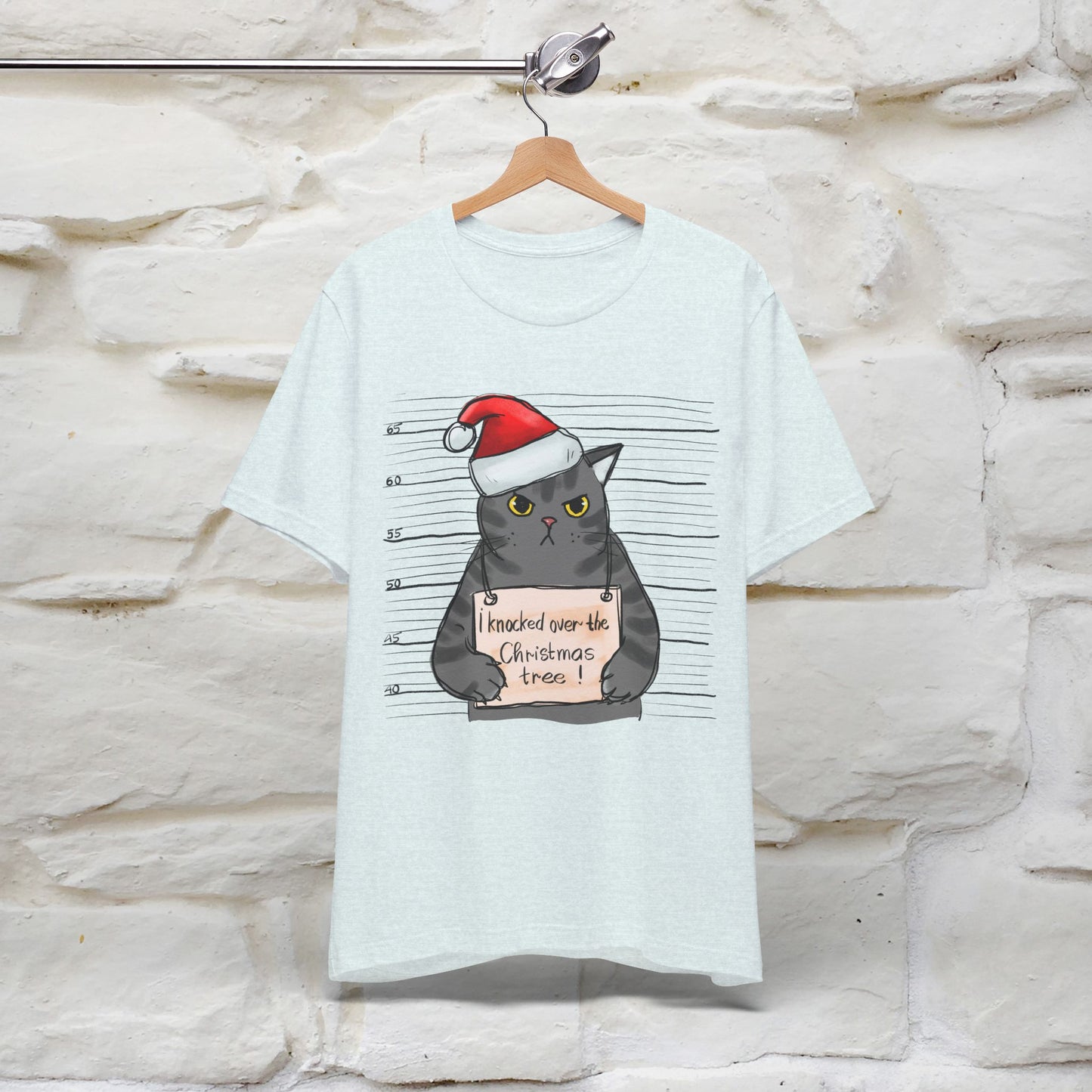 I Knocked Over The Christmas Tree T-Shirt | Festive Cat Christmas Shirt for Men & Women | 100% Cotton*