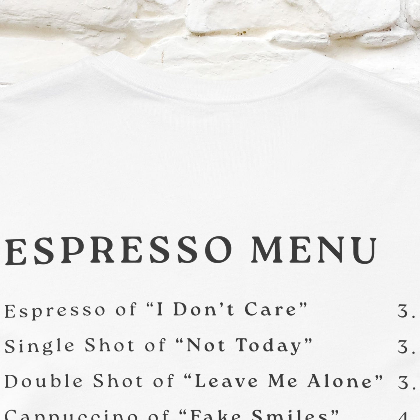 "More Espresso Less Depresso" |Cat T-Shirt | Nunu&Miao Studio