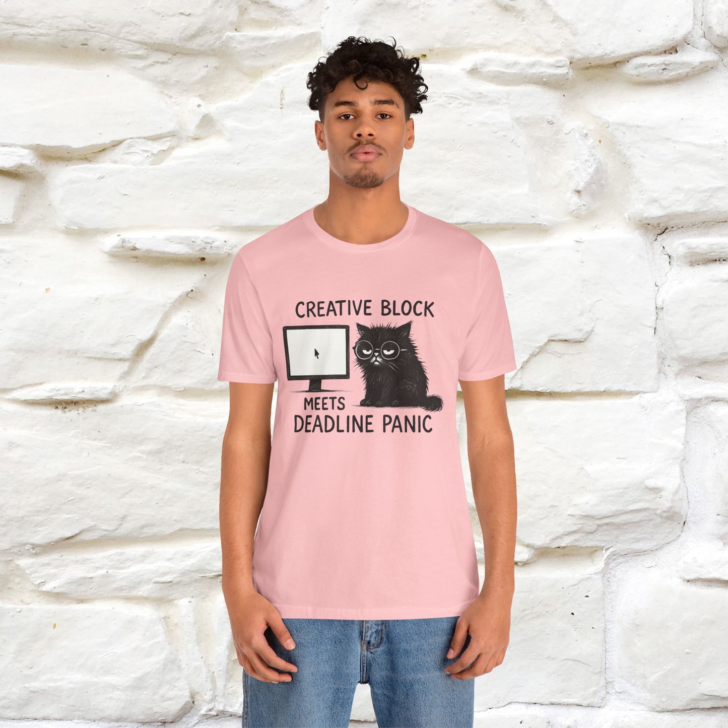 "Creative Block Meets Deadline..." |Cat T-Shirt | Nunu&Miao Studio